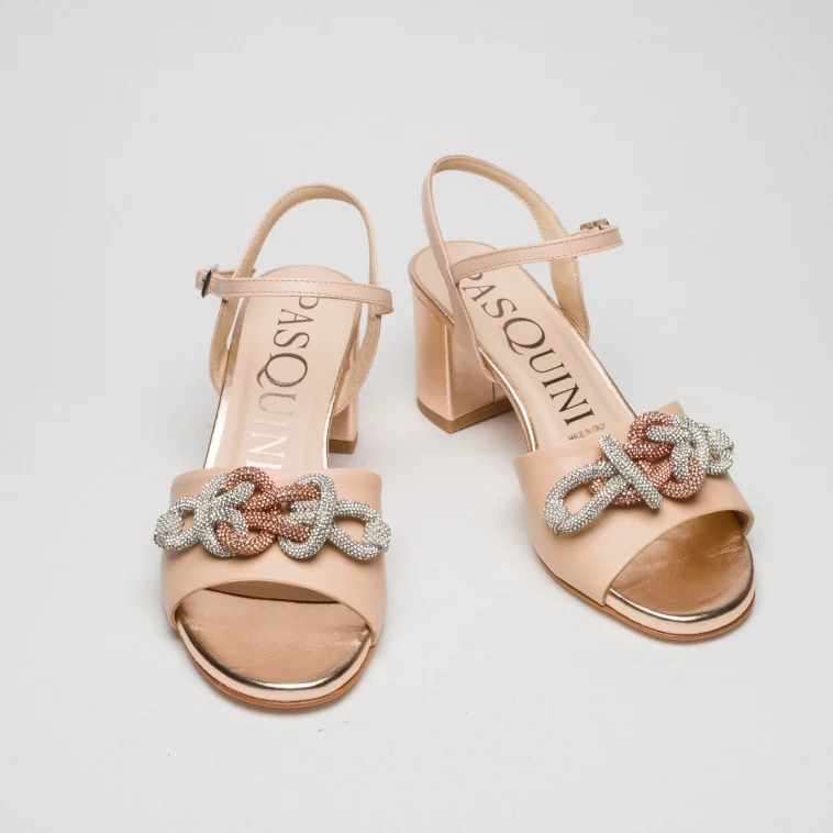 Pasquini Cerimonia Anna sandalo nude tacco 6 cm