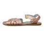 Salt-Water Retro sandali bimbo rosa oro in cuoio
