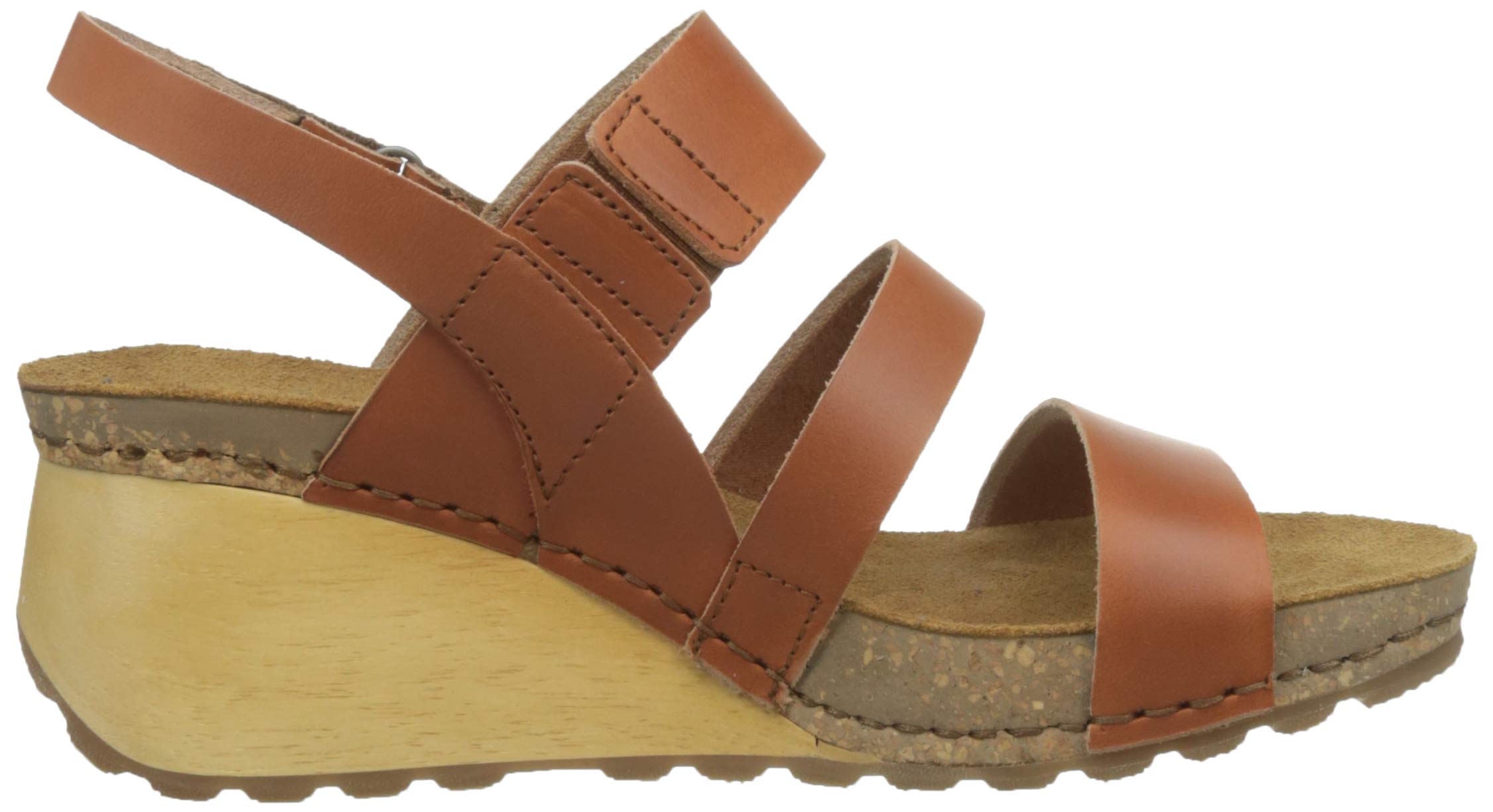 ART Borne sandali donna punta aperta EU 38 zeppa legno