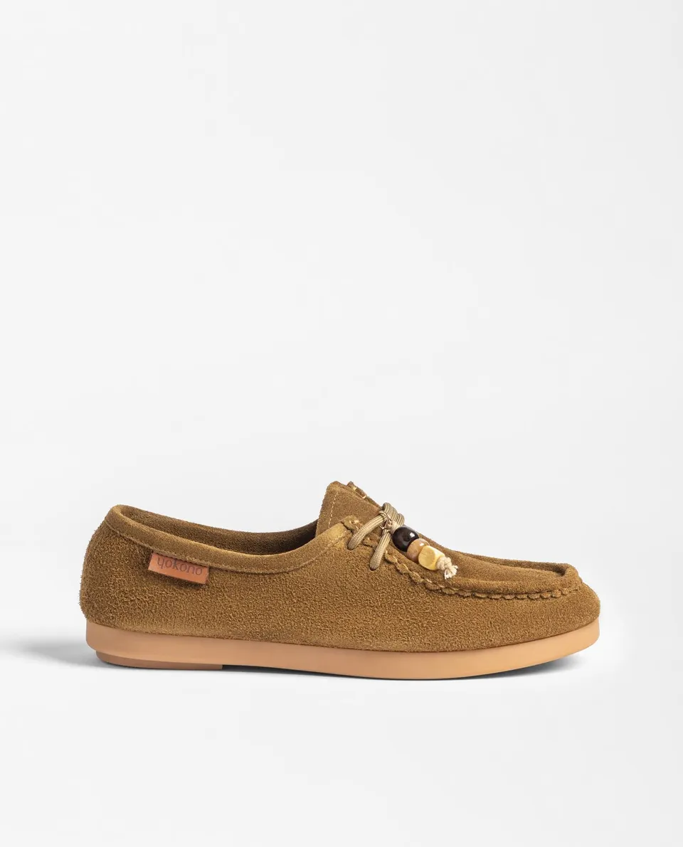 Yokono Arispe-260 scarpa bassa marrone scamosciata