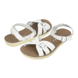 Salt-Water Sandals Boardwalk sandali donna bianco in cuoio