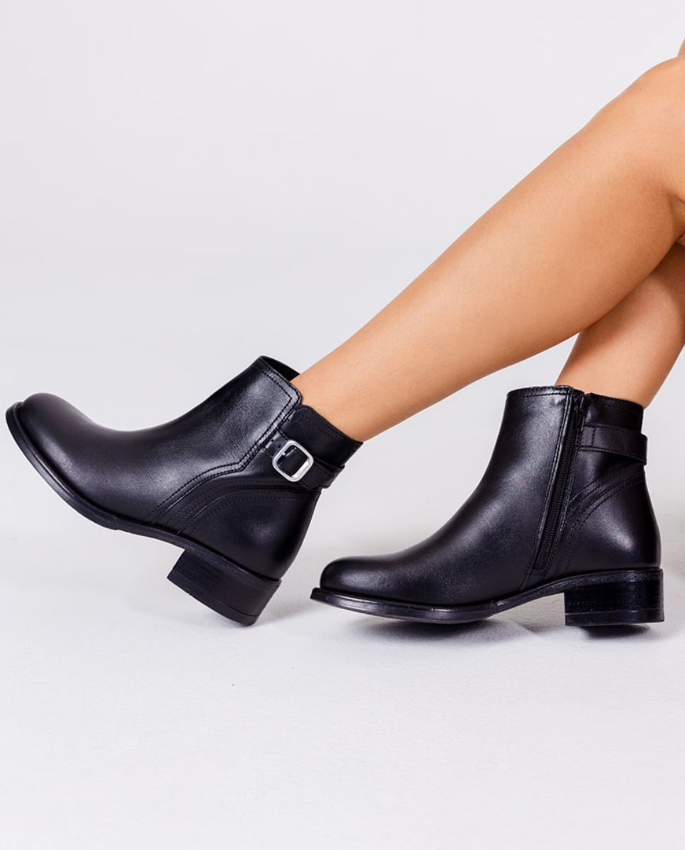 Yokono Mons 007 stivaletto donna nero con fibbia