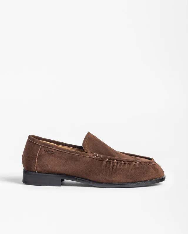 Yokono ISADORA-260 mocassini marrone scuro in pelle