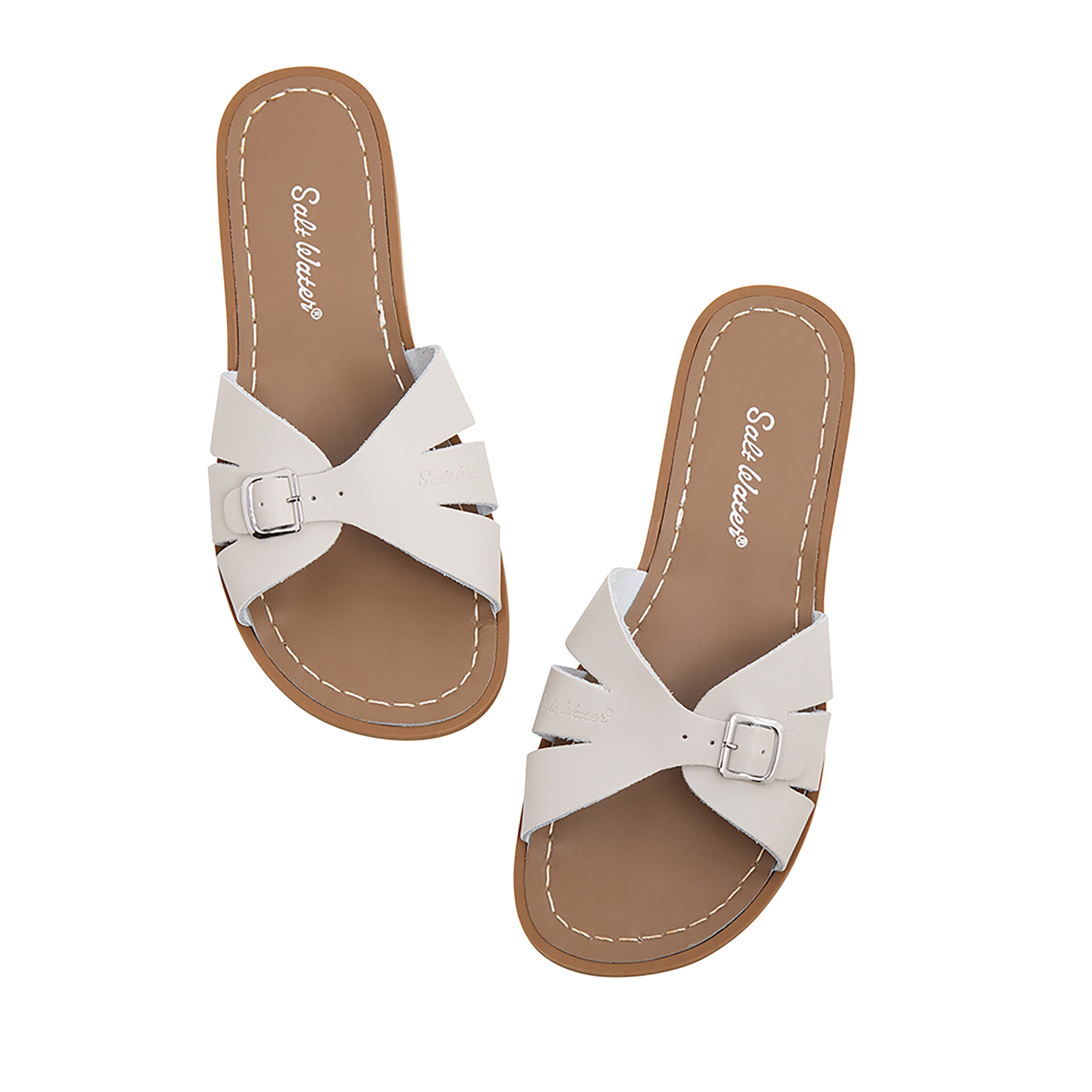 Salt-Water Classic Slide ciabatte donna pietra cuoio