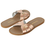 Salt-Water Classic Slide ciabatte donna oro in cuoio