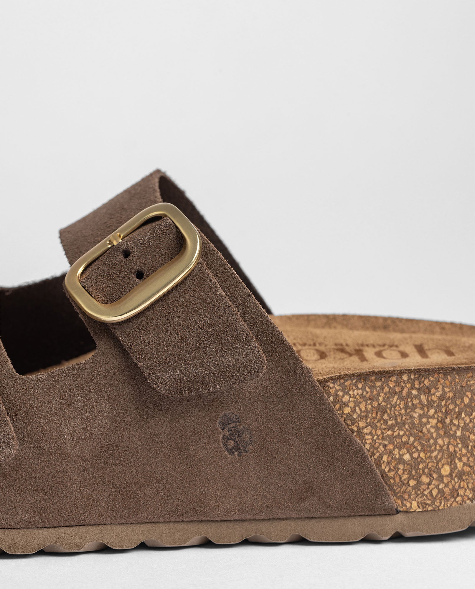 Yokono WIWI-003 sandalo plateau marrone scuro sughero