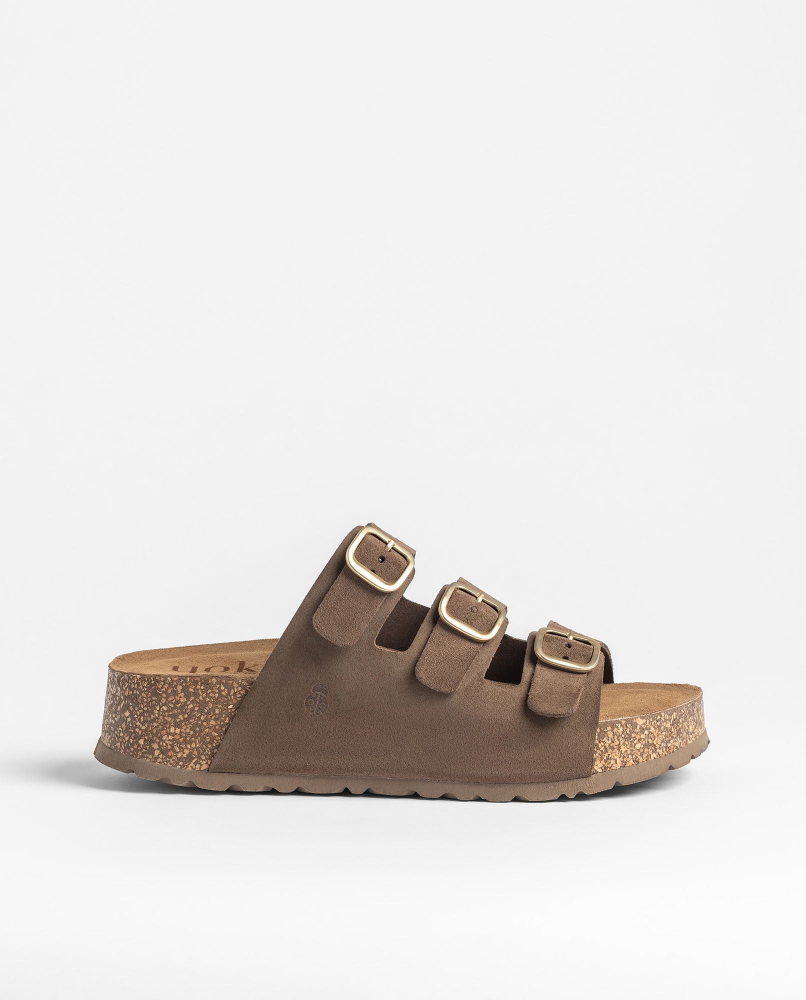 Yokono WIWI-263 sandali plateau marrone scuro pelle