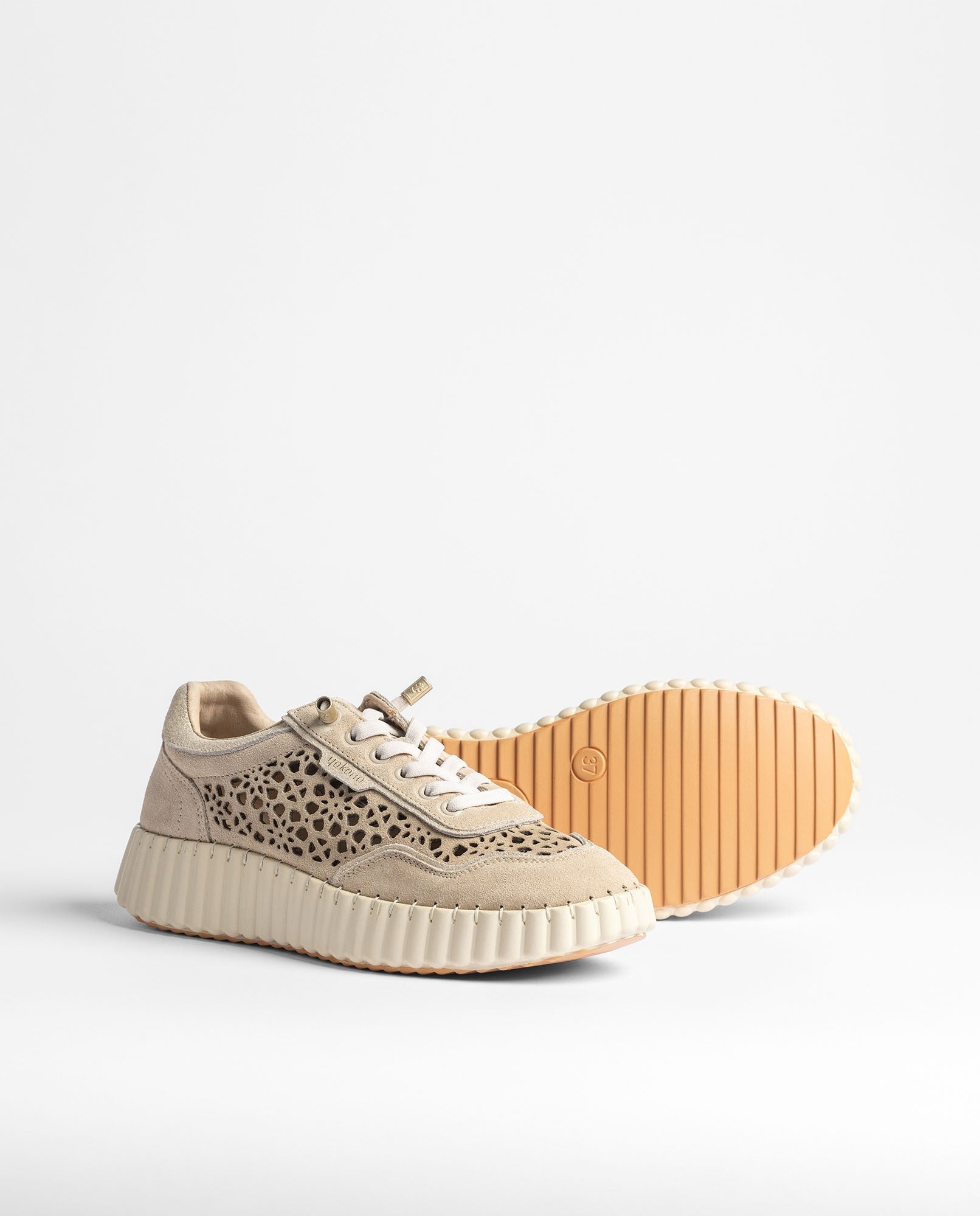 Yokono Vanna 100 sneakers donna oro traforate