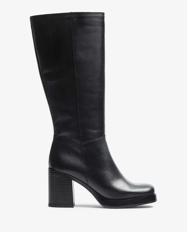 Yokono Kolin-008 stivaletti donna neri tacco 6 cm