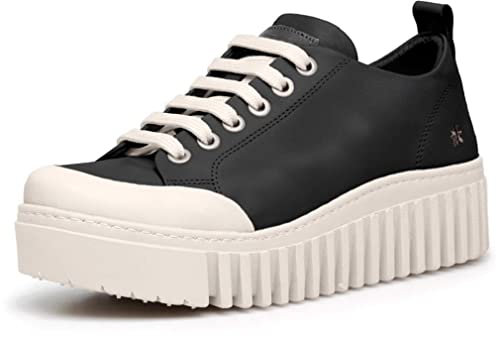 ART Brighton sneakers donna nero con plateau