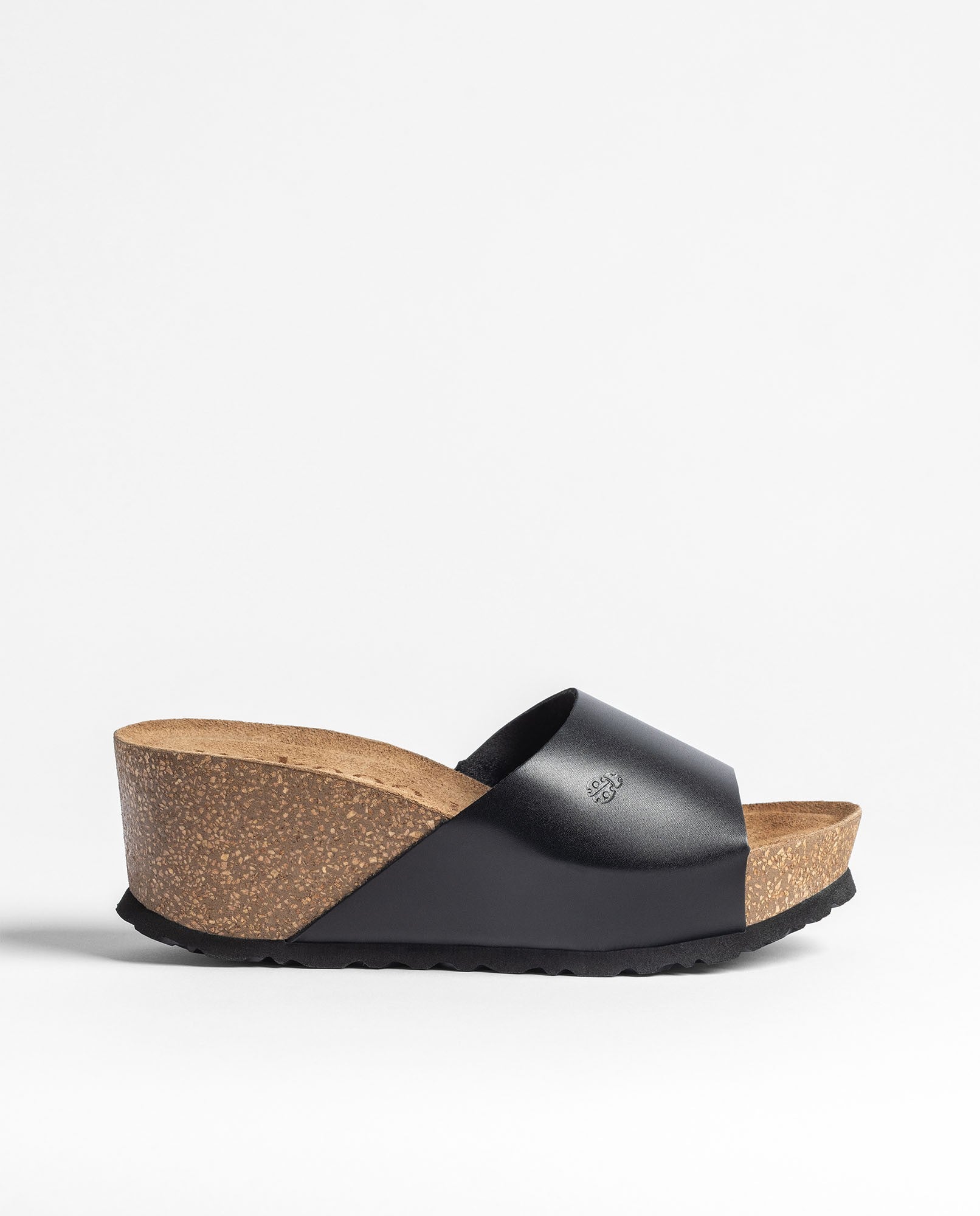 Yokono Bari-265 sandali zeppa donna nero sughero