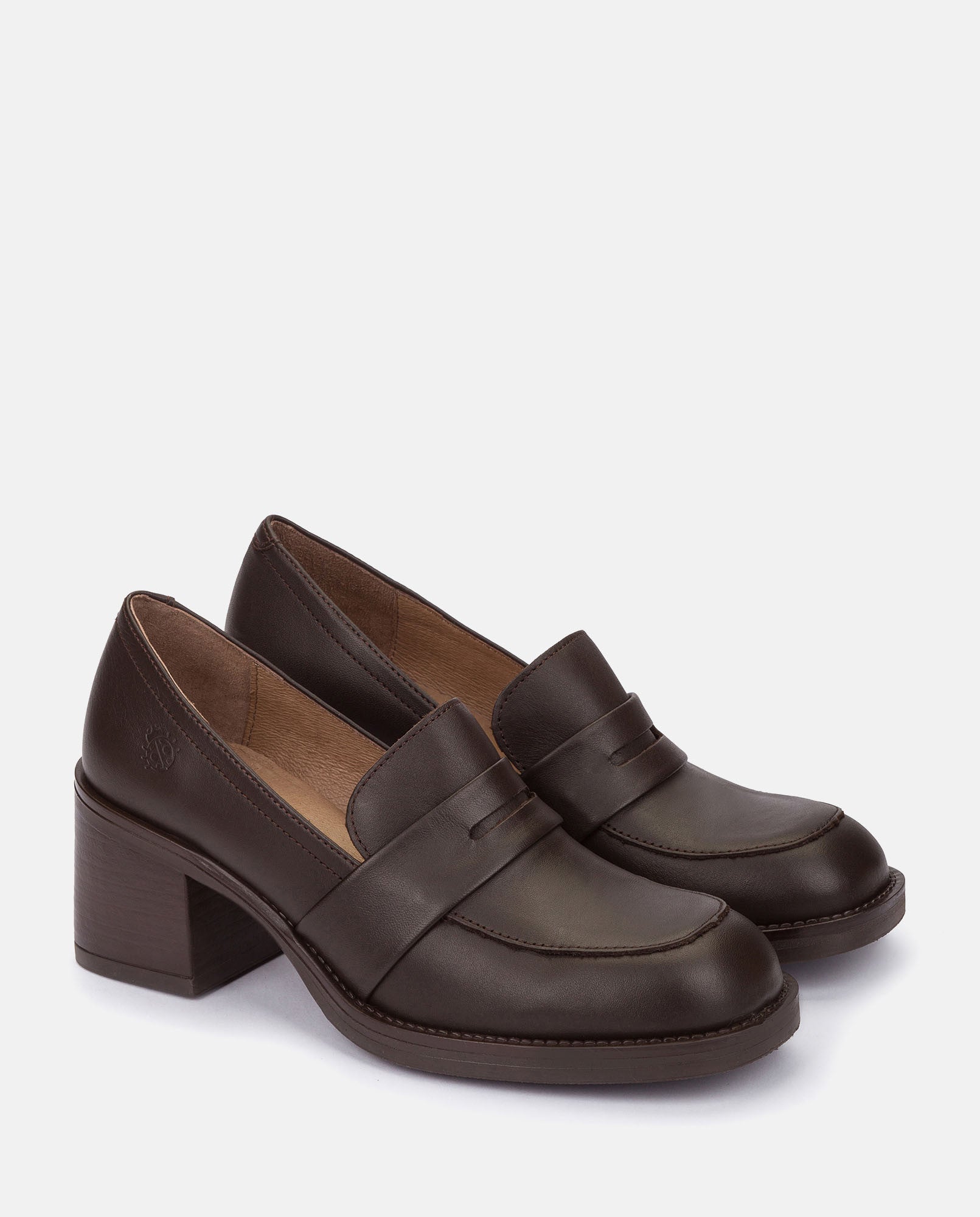 Yokono Landas 001 decollete marroni tacco 6 cm EU 35-41