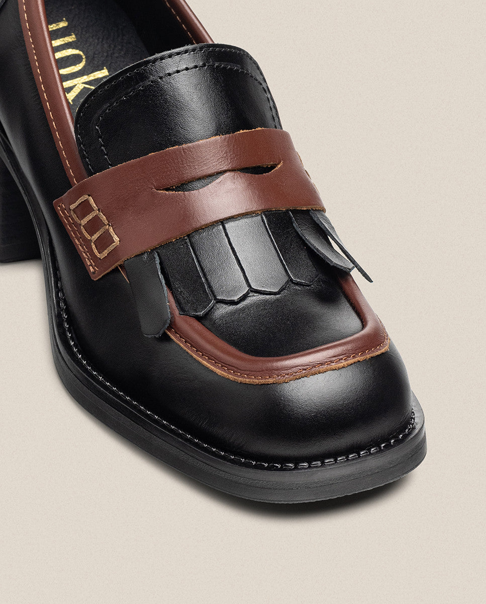Yokono Landas-006 décolleté nero tacco 4 cm
