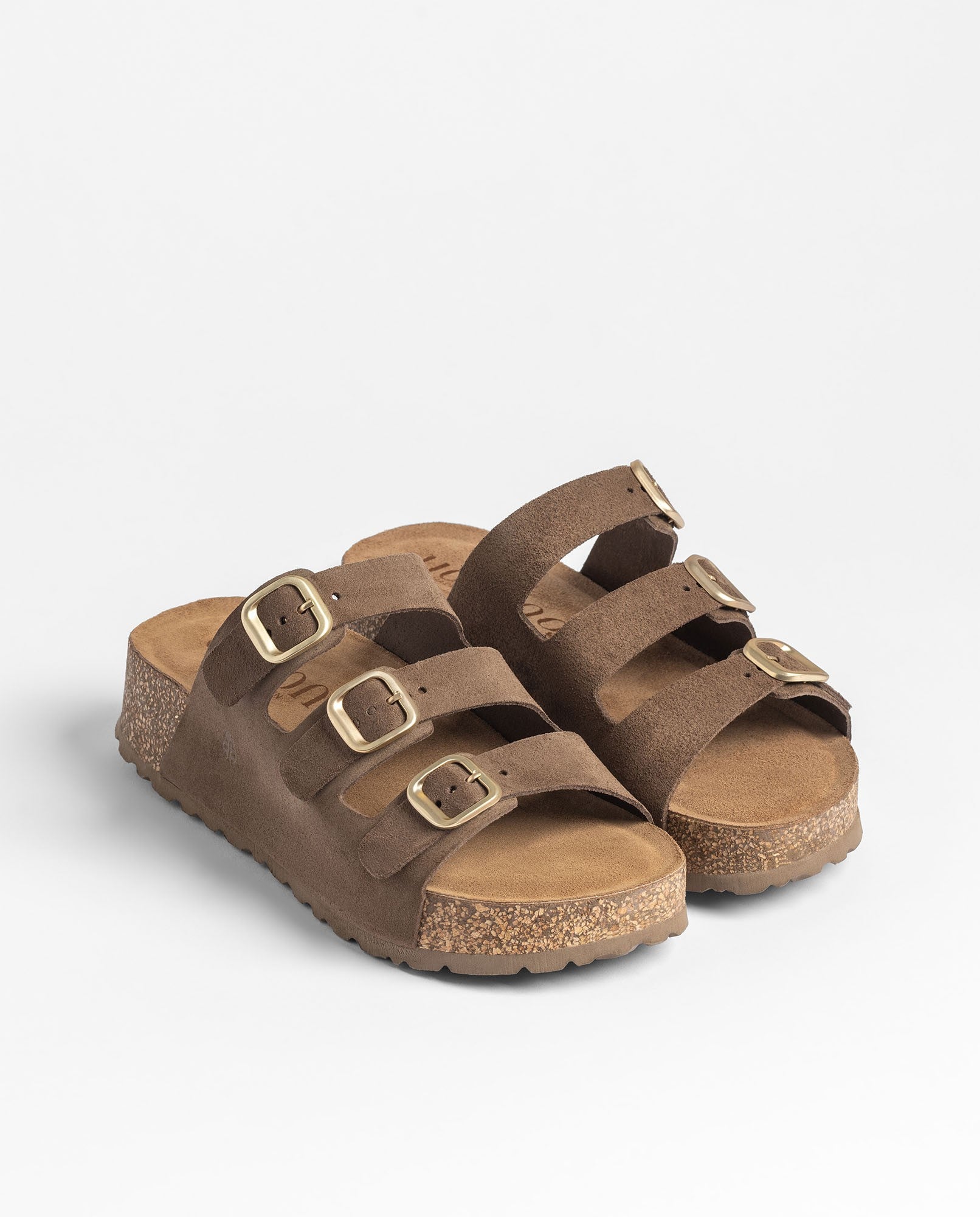 Yokono WIWI-263 sandali plateau marrone scuro pelle