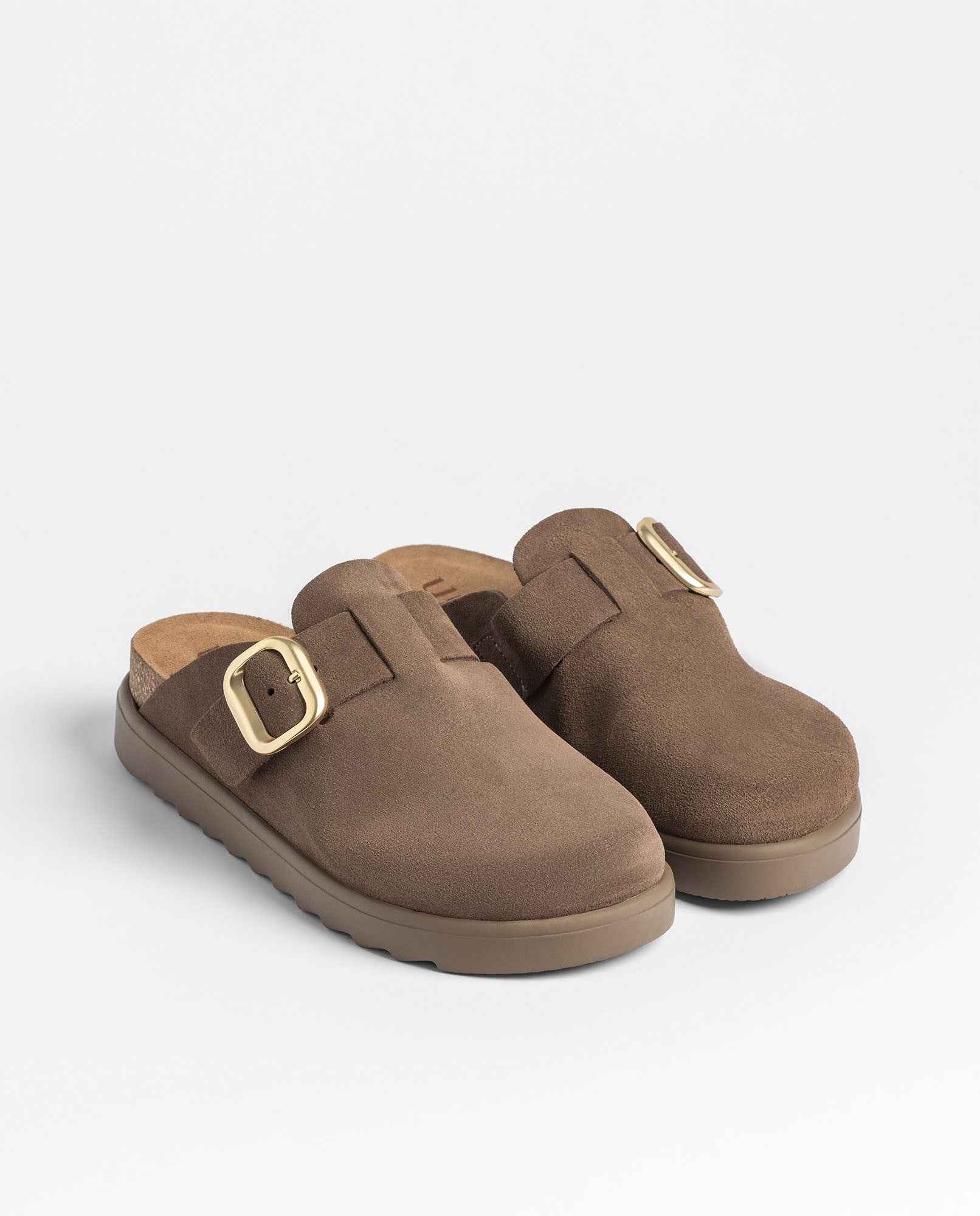 Yokono Tunez 599 zoccoli marrone scuro in cuoio