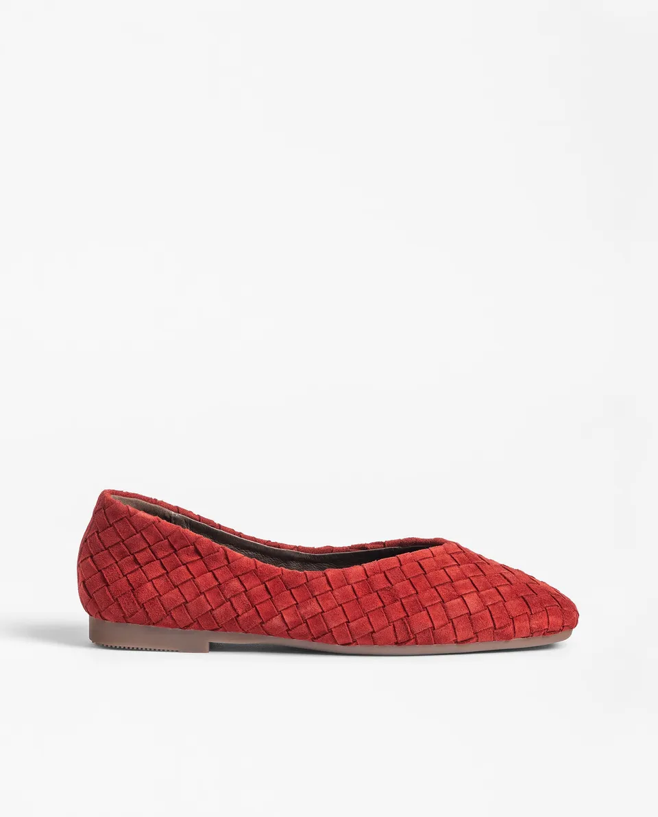 Yokono Denali-260 ballerine rosse in pelle EU 35-42