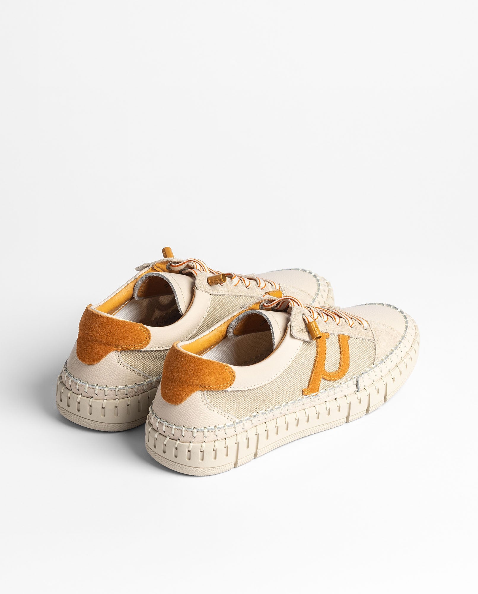 Yokono Flow-101 sneakers donna arancioni in pelle