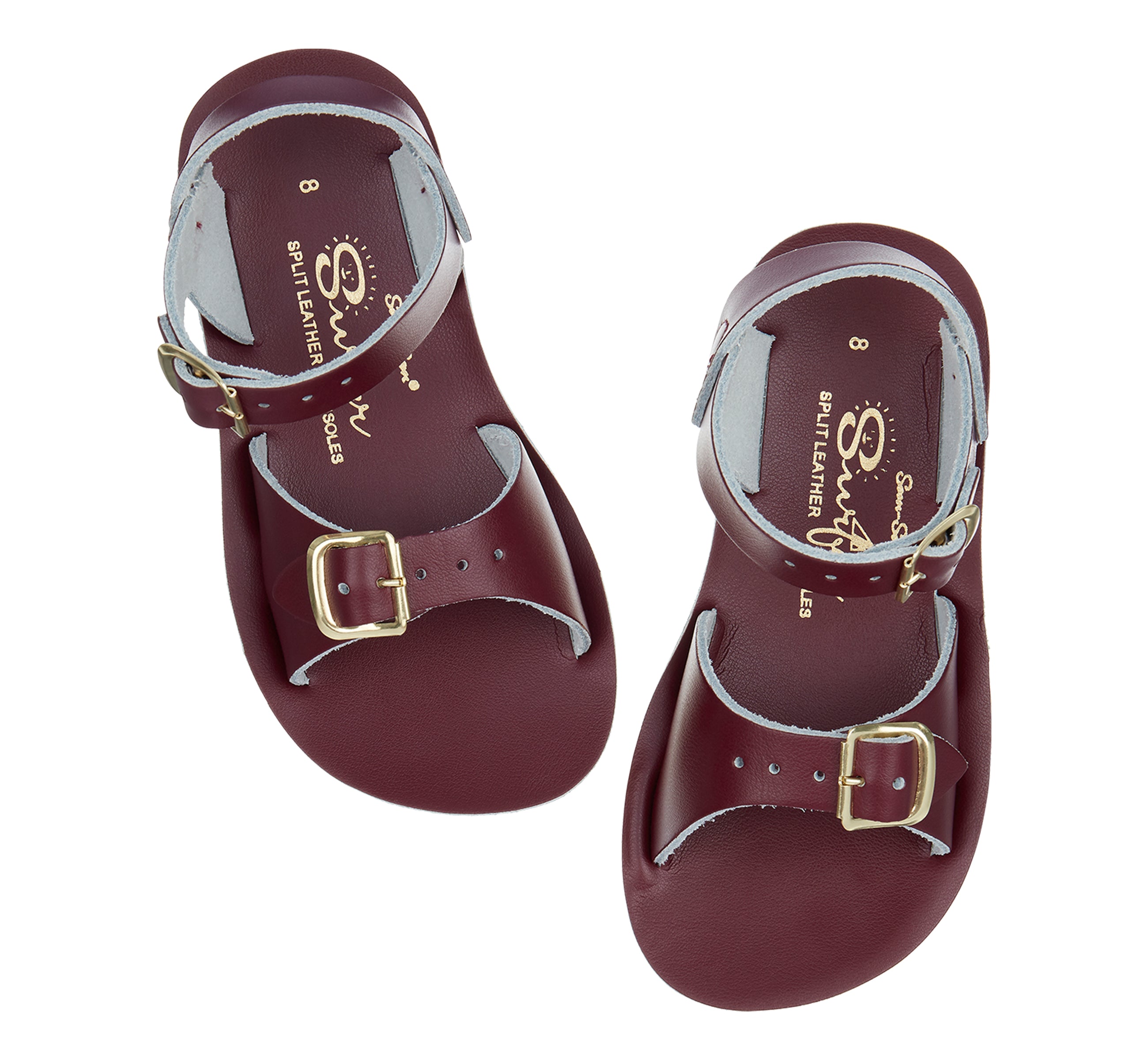 Salt-Water Sandals Surfer sandali bambini bordeaux impermeabili