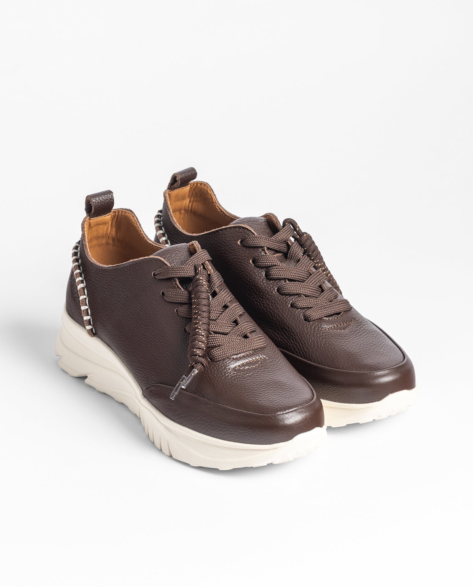 Yokono VERONA-260 sneakers marrone scuro in pelle