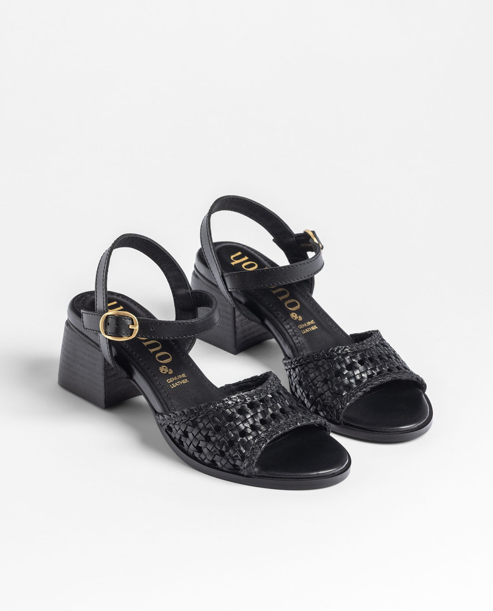 Yokono Goli 253 sandali con tacco donna neri pelle