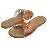 Salt-Water Classic Slide ciabatte donna beige in cuoio