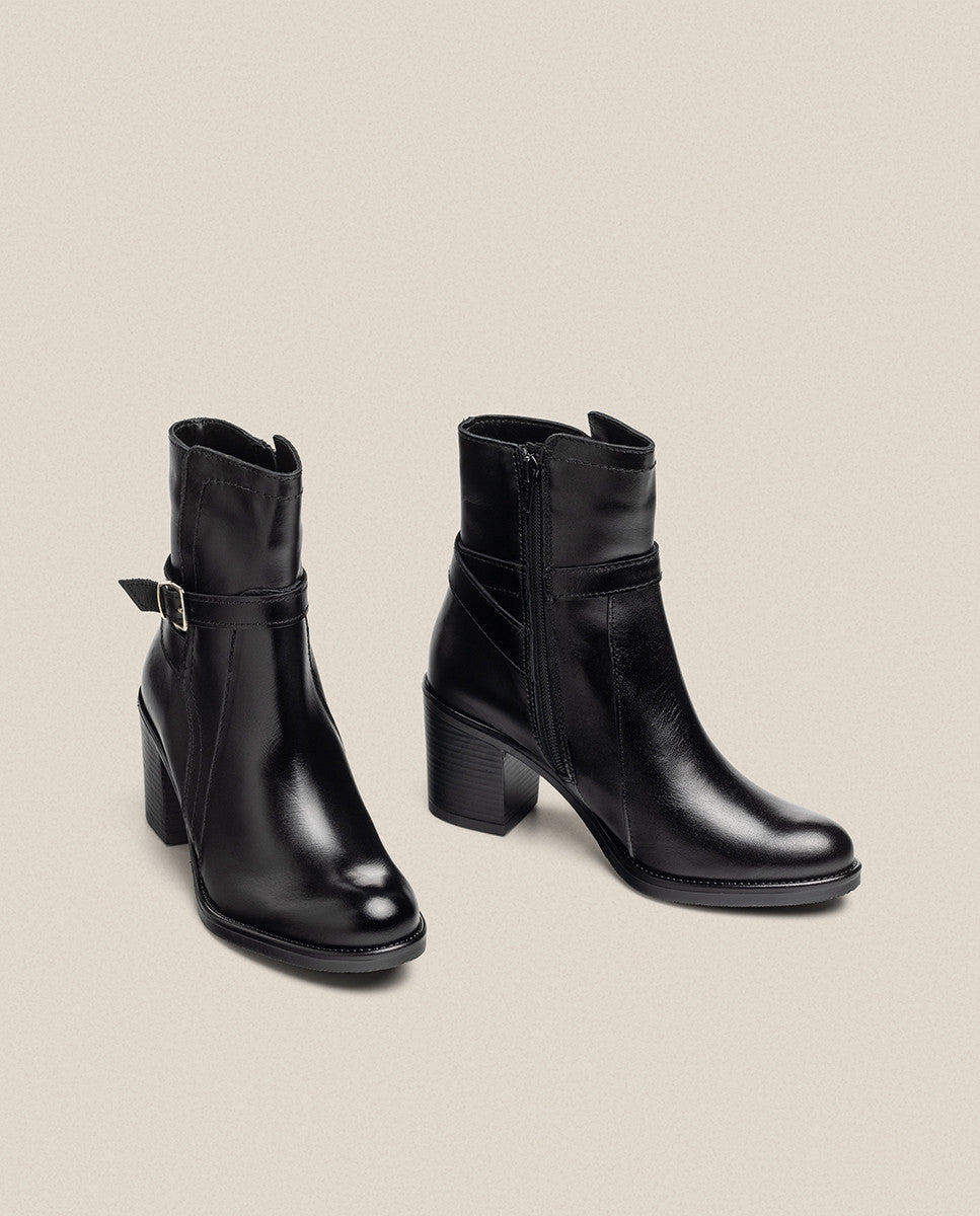 Yokono Orne-001 stivaletto donna nero tacco 4 cm