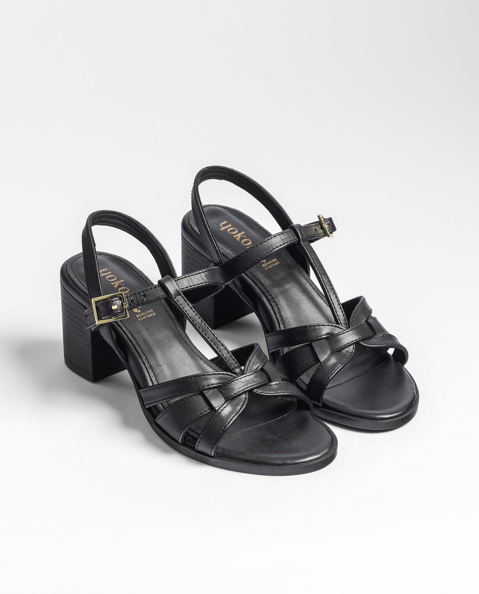 Yokono DUGI-252 sandali tacco nero eleganti