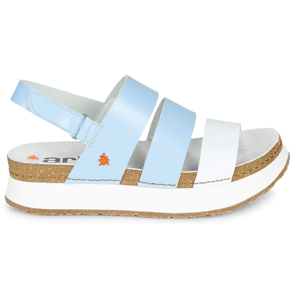ART Mykonos sandali donna con zeppa bio