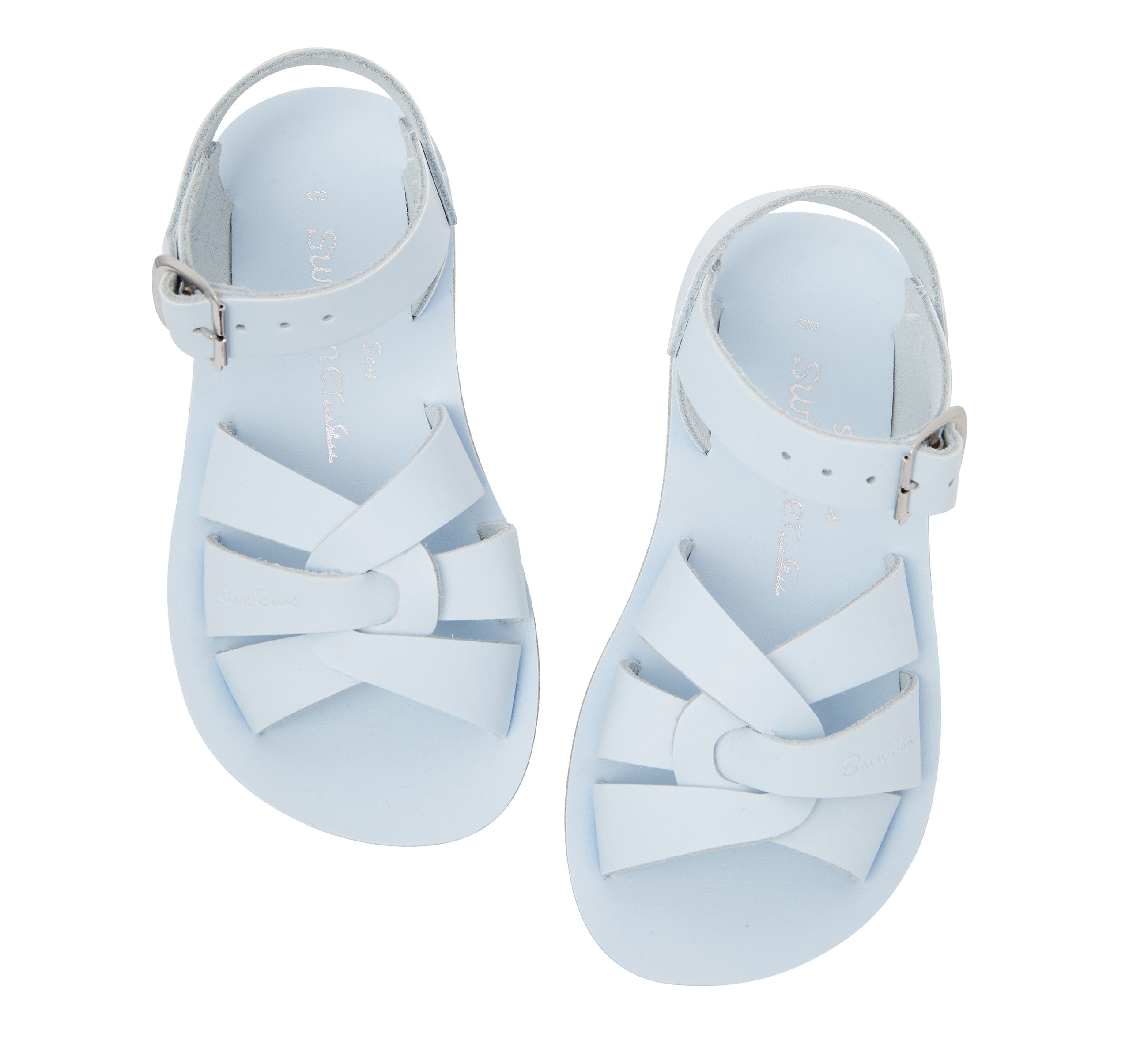 Salt-Water Swimmer sandali bambino azzurri cuoio