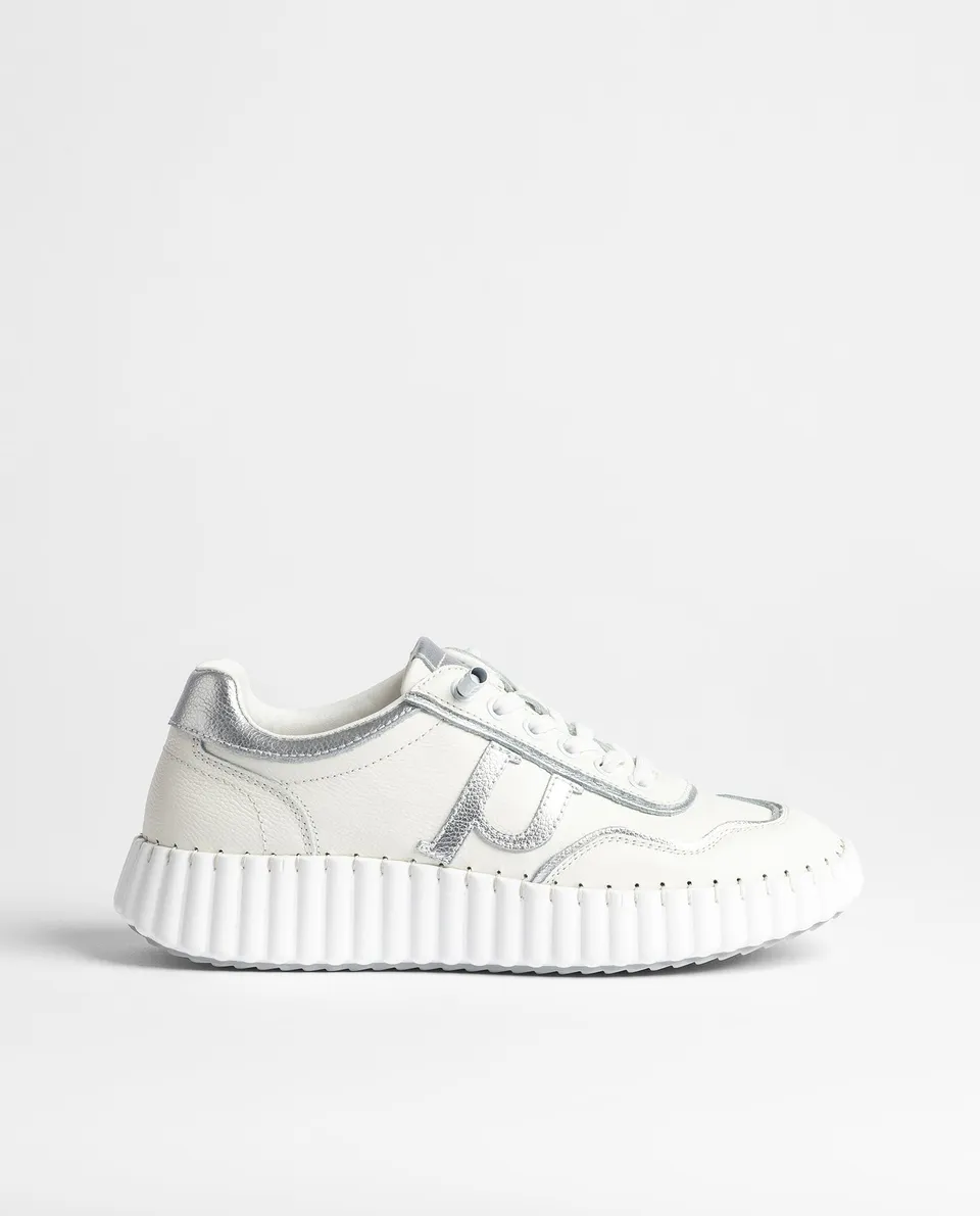 Yokono Vanna-105 sneakers argento pelle traspiranti