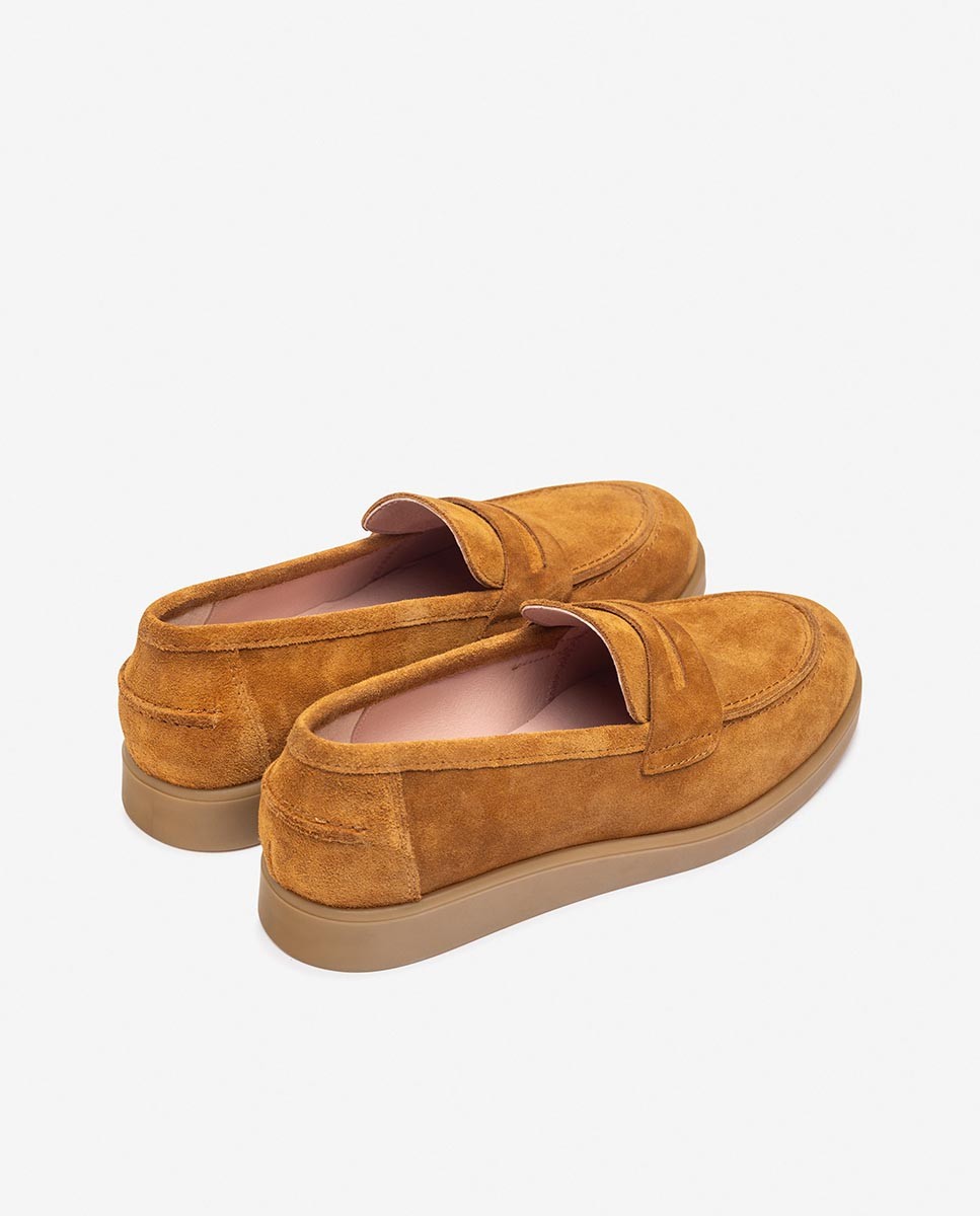 Yokono Neo-001 mocassini donna marrone in pelle