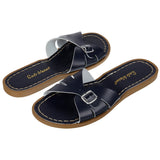 Salt-Water Classic Slide sandali navy donna in cuoio