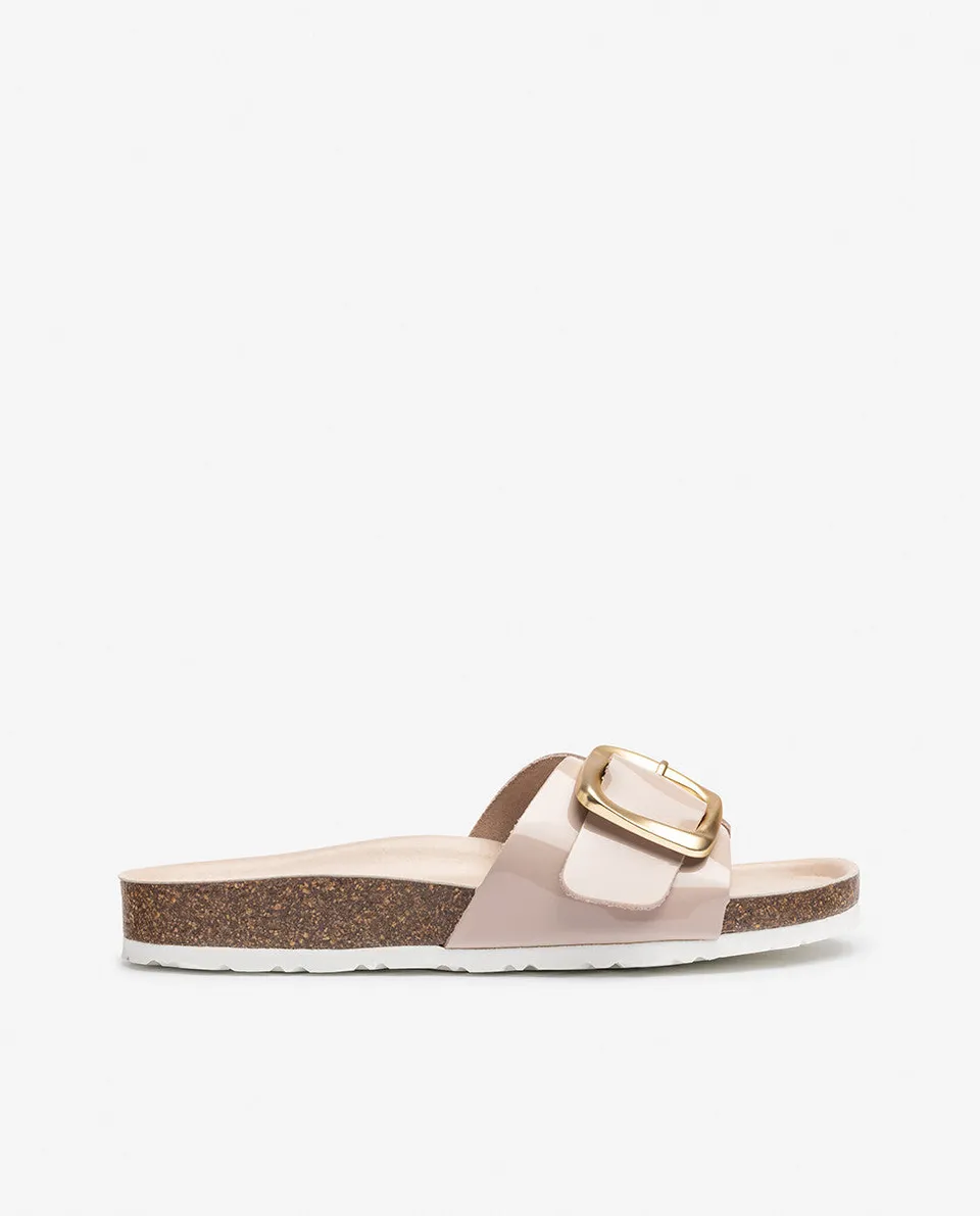 Yokono Granada-114 sandali bassi beige in pelle
