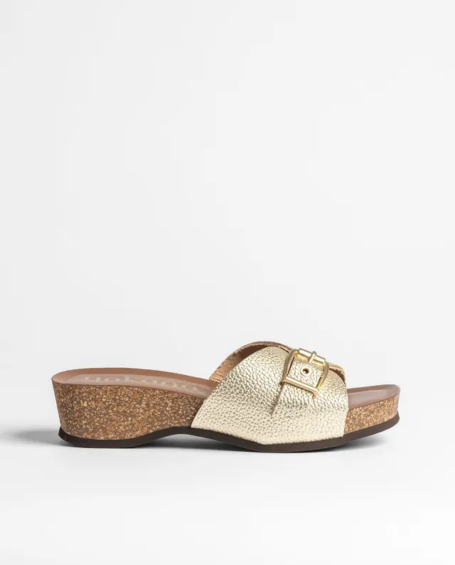 Yokono Bogo 260 sandali zeppa donna dorati