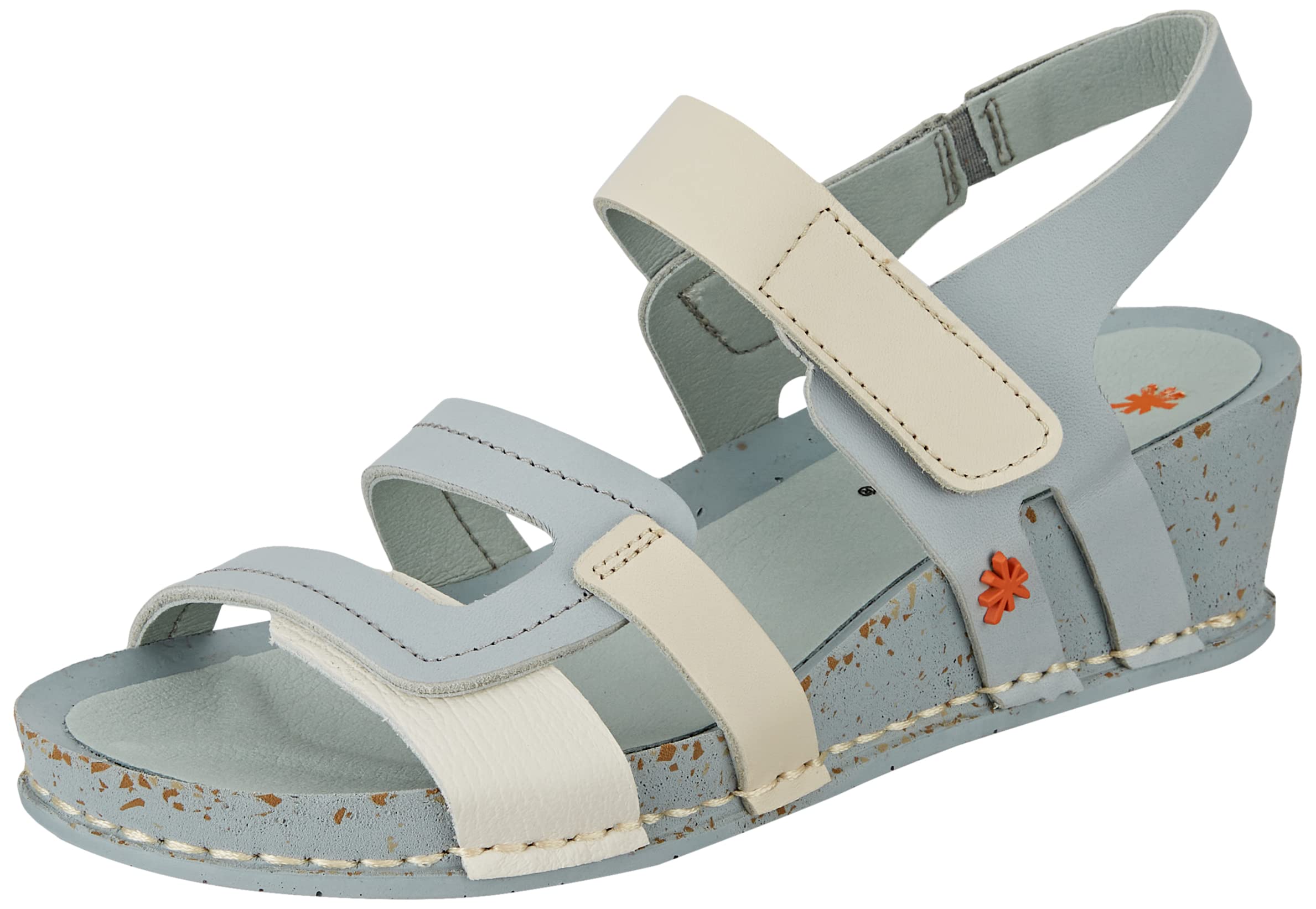ART Immaginate sandali zeppa donna Crema Acqua 40 EU leggeri