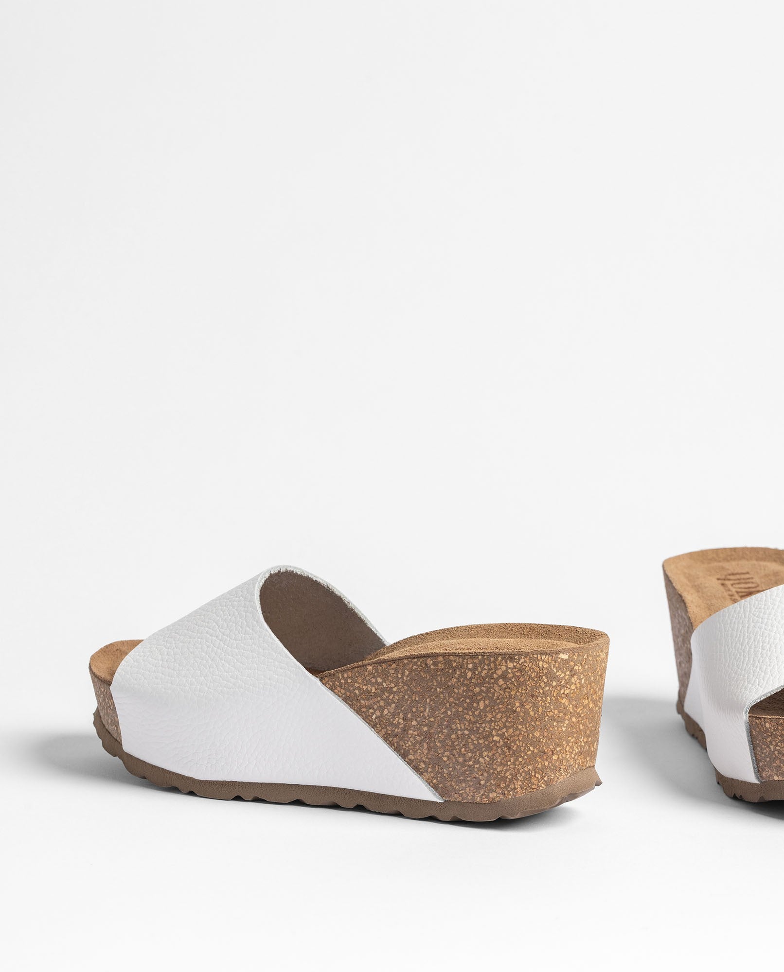 Yokono Bari 265 sandalo zeppa donna bianco in pelle