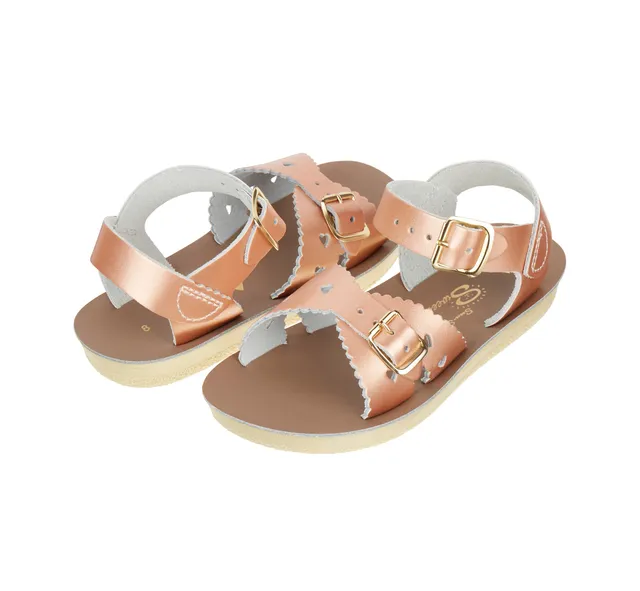Salt-Water Sweetheart sandali bambina oro rosa in cuoio
