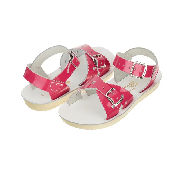 Salt-Water Sandals Sweetheart sandali bambina fucsia lucidi