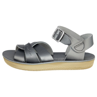 Salt-Water Swimmer sandali zinco grigio bambino in cuoio