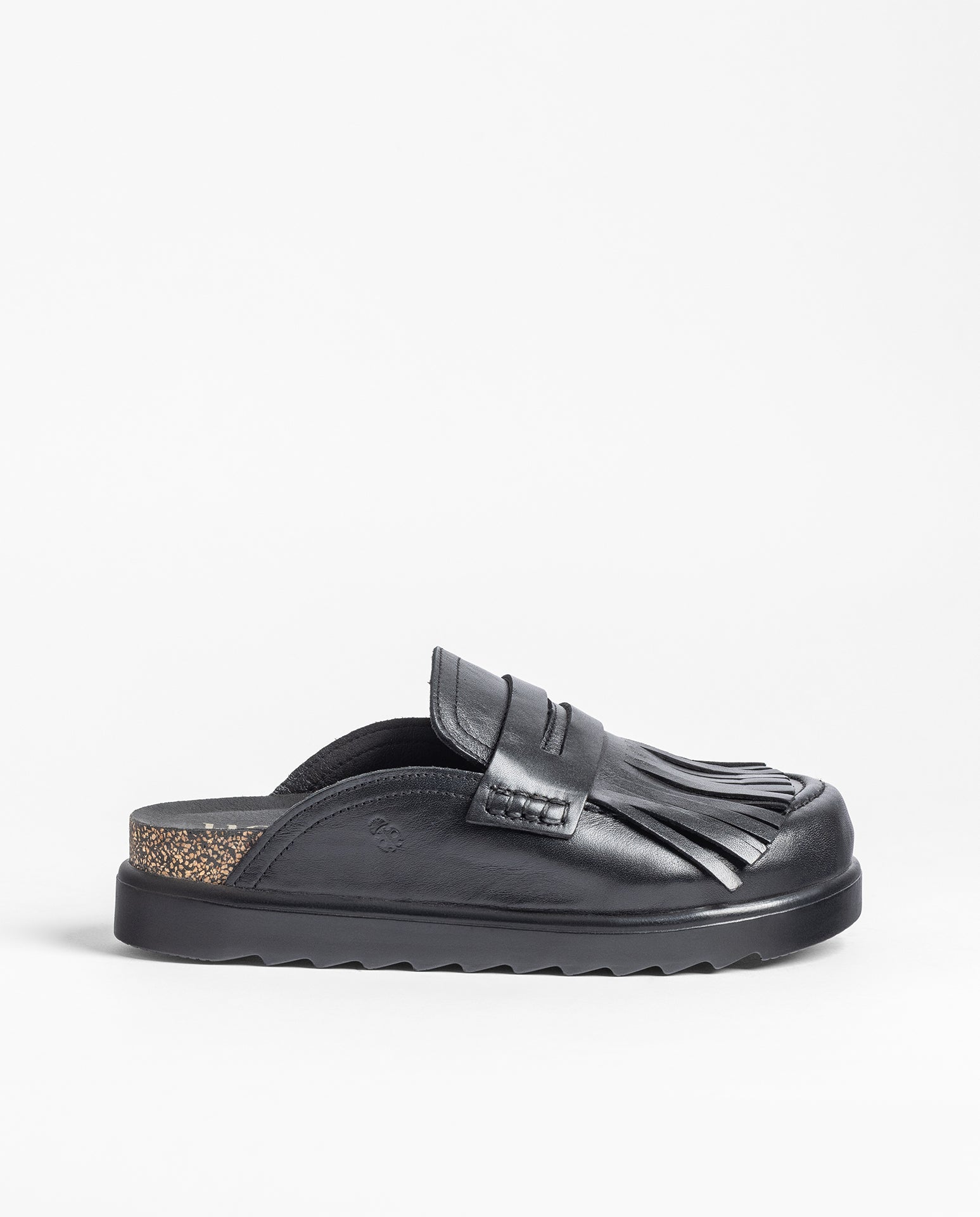 Yokono Tunez-656 zoccoli donna neri in pelle