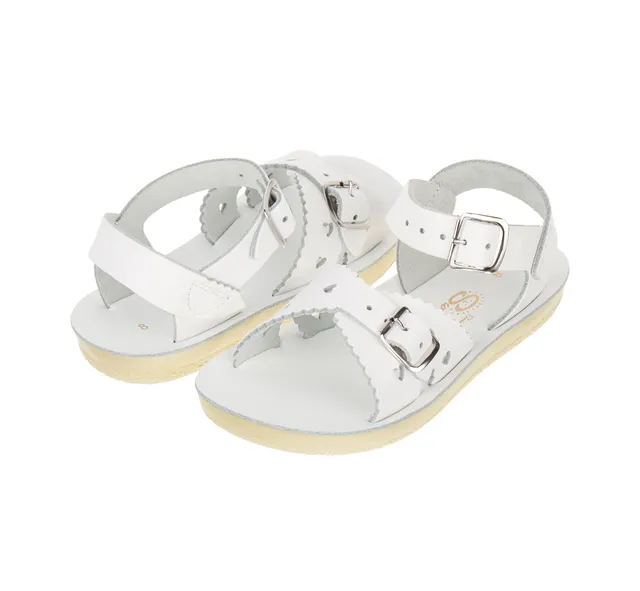 Salt-Water Sweetheart sandali bimba bianco cuoio