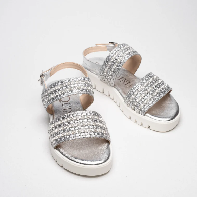 Pasquini Lisa sandalo argento 3 cm platform