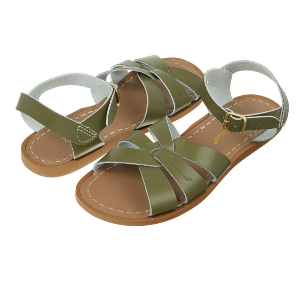 Salt-Water Original Olive sandali donna cuoio impermeabile
