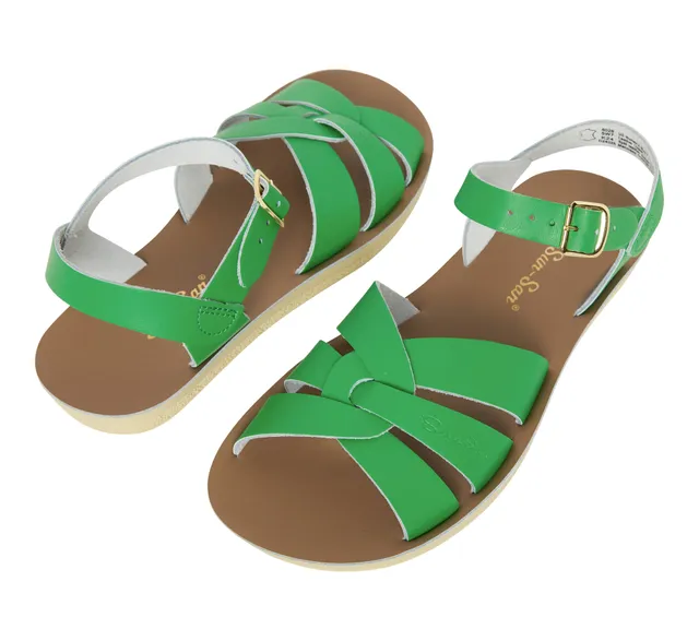 Salt-Water Swimmer sandali verde kelly donna in cuoio