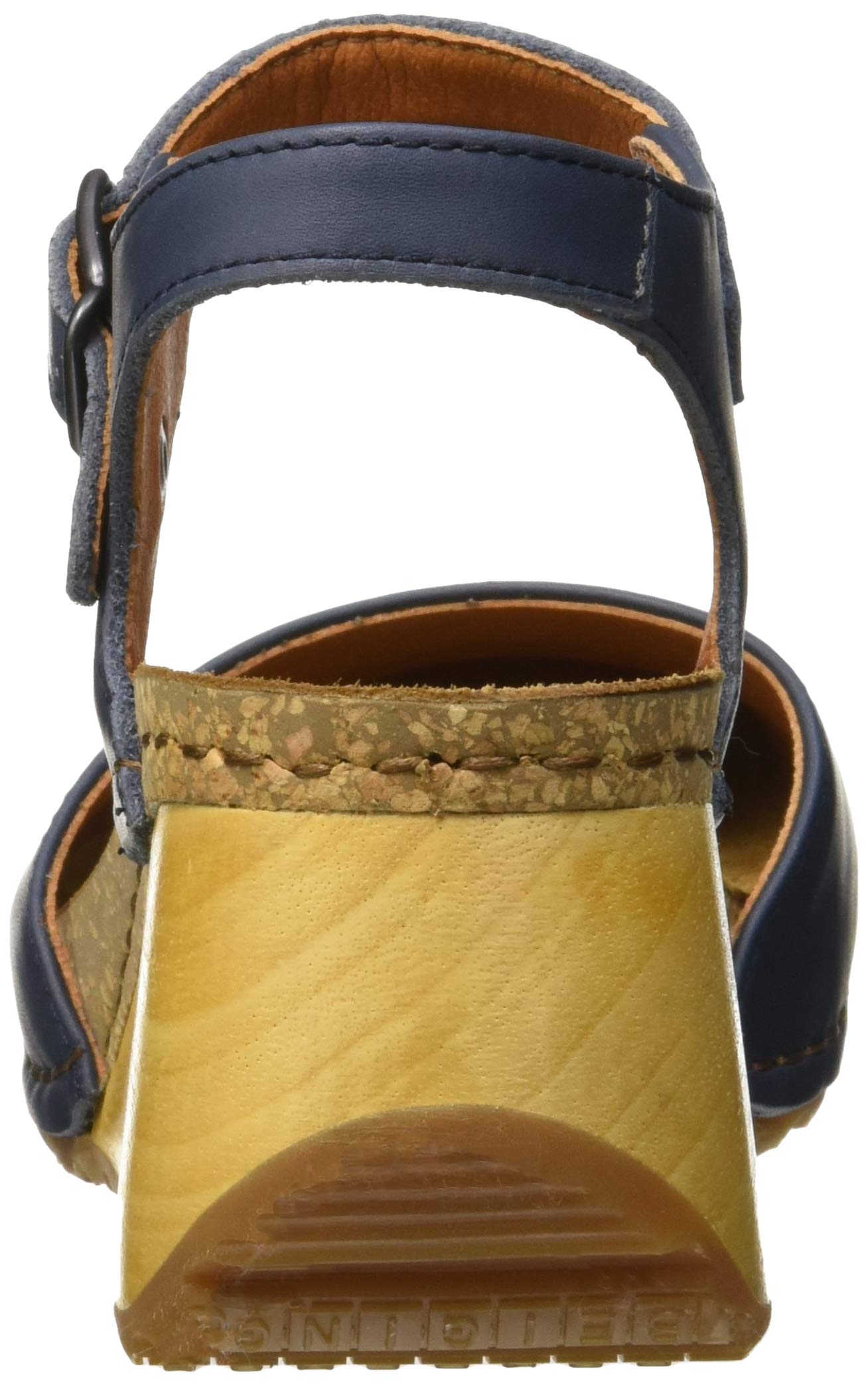 ART Borne sandali donna con chiusura retro zeppa legno