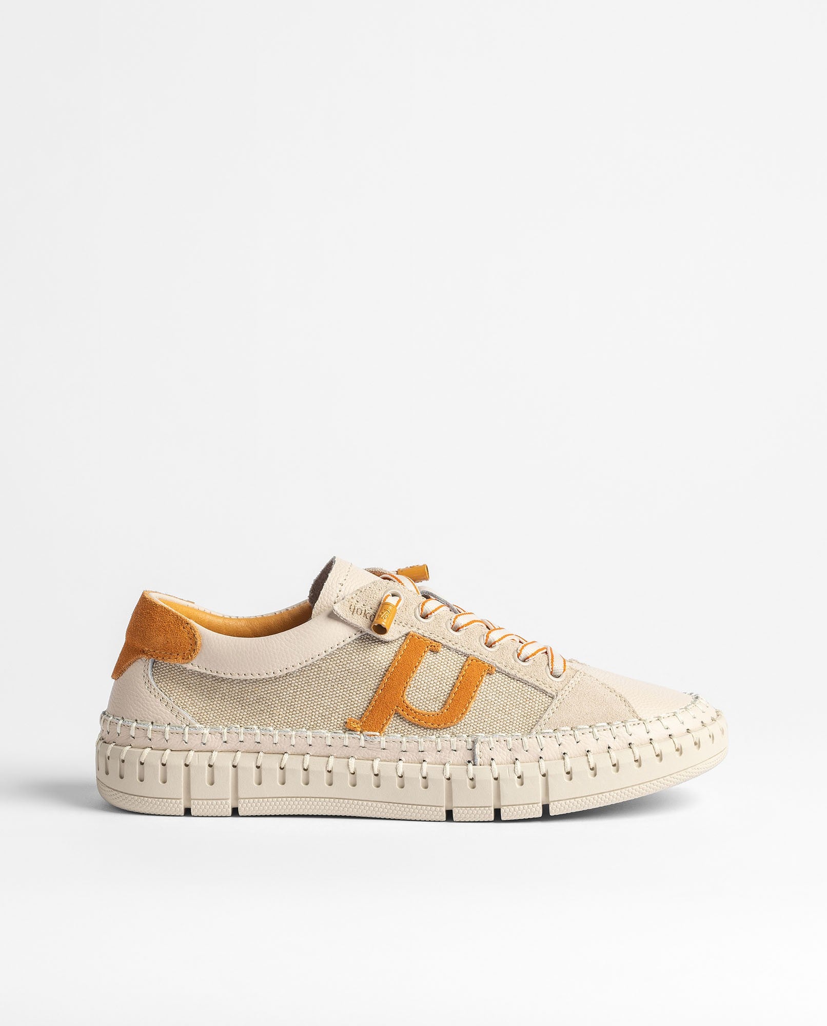 Yokono Flow-101 sneakers donna arancioni in pelle