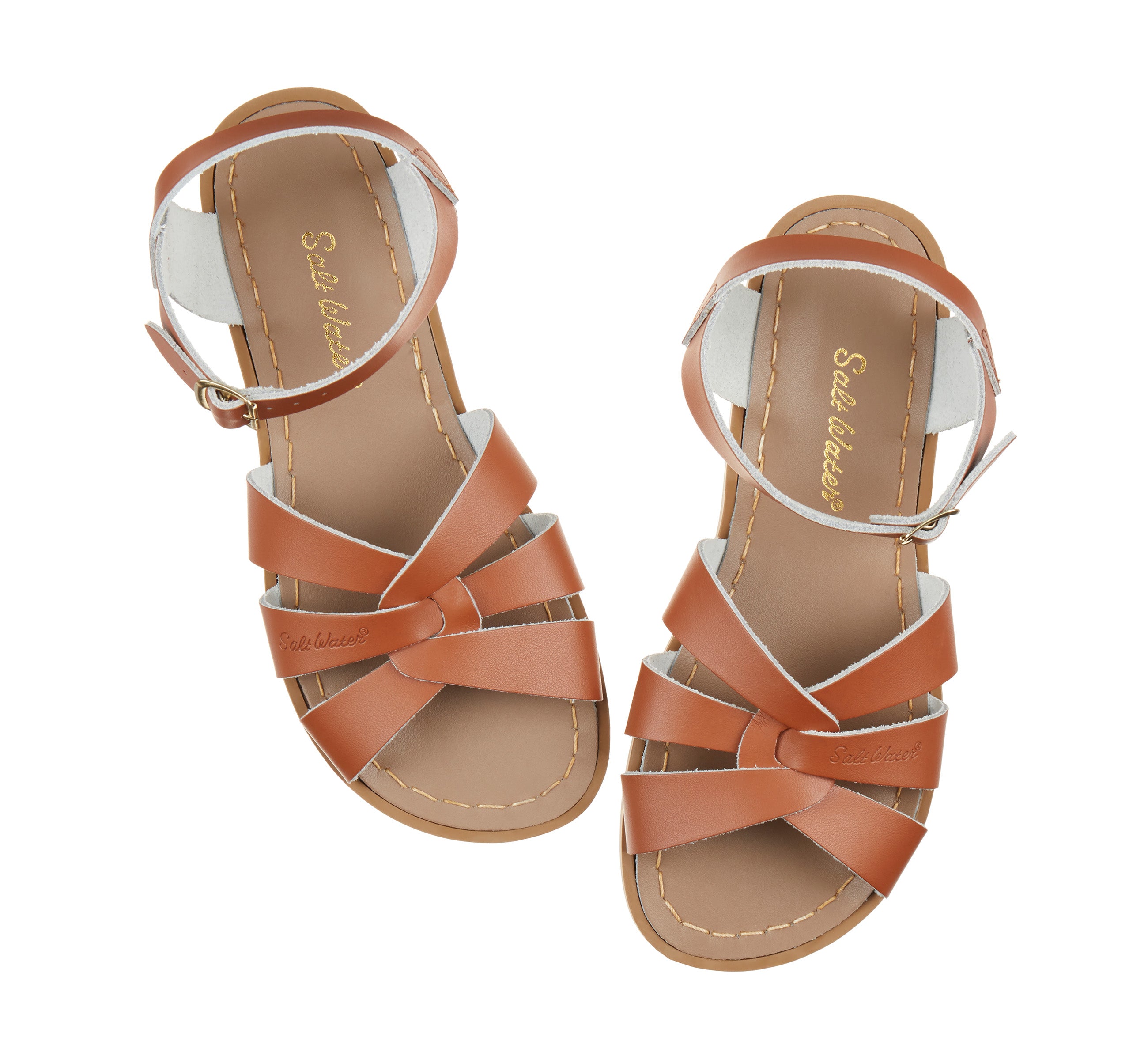 Salt-Water Sandals Original Tan sandali bimbo cuoio impermeabile