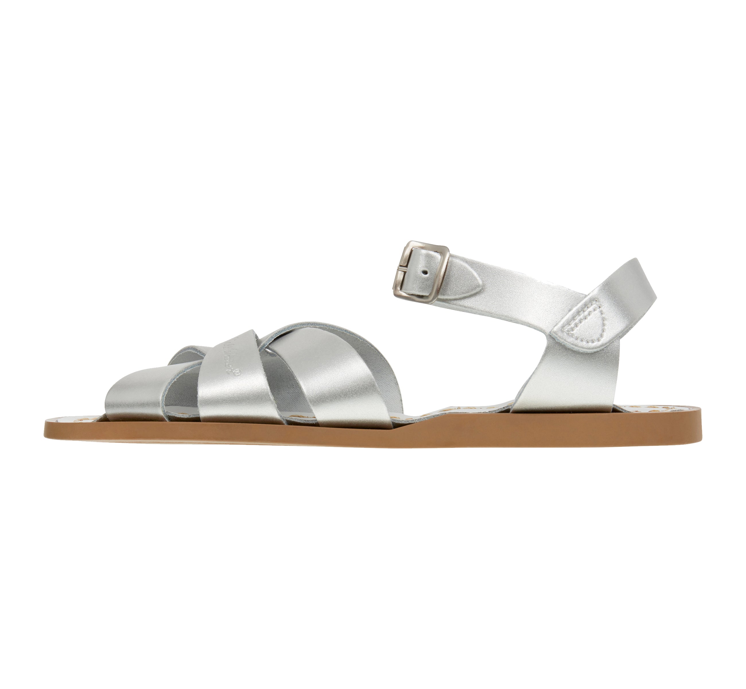 Salt-Water Original Silver sandali bimba in cuoio intrecciato