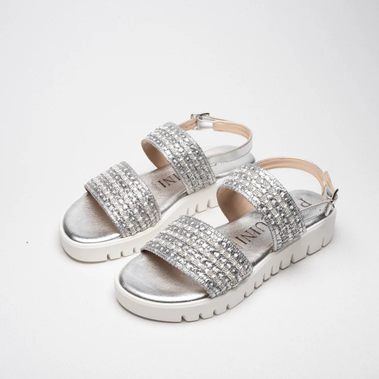 Pasquini Lisa sandalo argento 3 cm platform