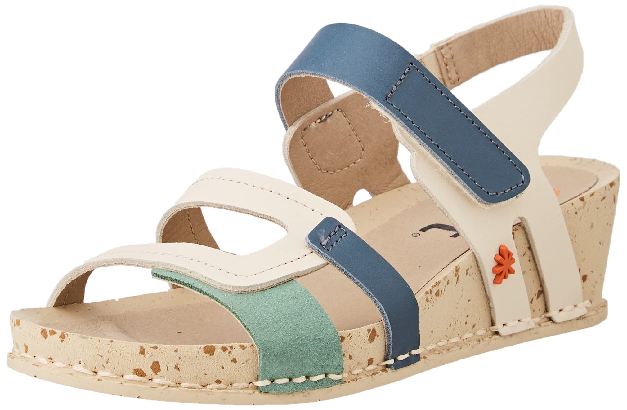 ART Immaginate sandali zeppa donna Crema Acqua 40 EU leggeri